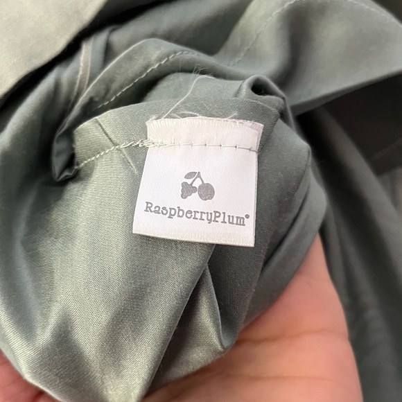 RaspberryPlum Green Cherry Blossom Bird Embroidered Quilted Dress Size 3-4 Years - Picture 6 of 12